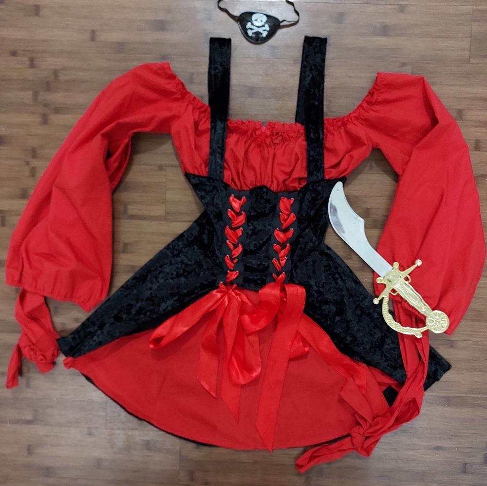 LEGS AVENUE SALOON GIRL Priate Vixen COSTUME